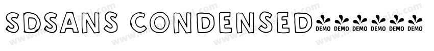 SDSans Condensed字体转换